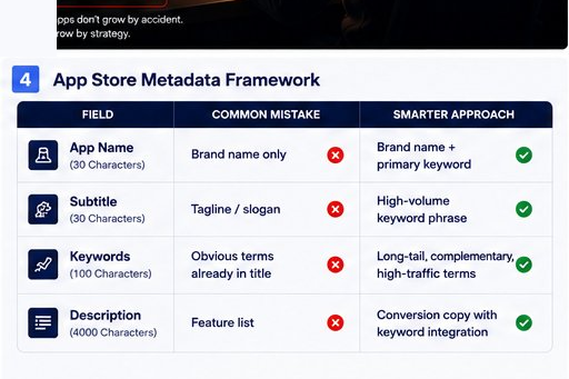The metadata framework — field by field, mistake versus smarter approach