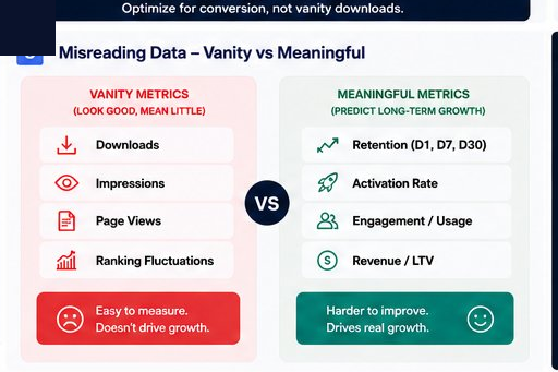 Vanity metrics versus the meaningful metrics that predict growth